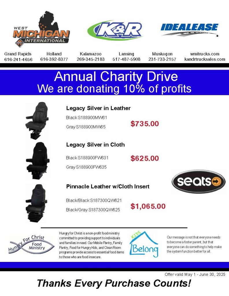 Parts Charity Seats 2025